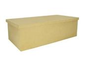 Kit 5 Caixa Retangular Tampa Sapato 50x25x15,5 Mdf Madeira