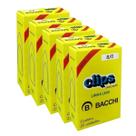 Kit 5 Caixas c/25 clips galvanizados 8/0 clipes papel bacchi