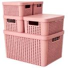 Kit 5 Caixas Organizadoras com Tampa 2 Litros 4,5 Litros 17 Litros Cesto Grande Kit 5 Caixas Organizadoras com Tampa 2 Litros 4,5 Litros 17 Litros Cesto Grande