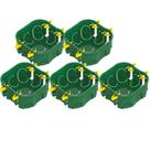 Kit 5 Caixinha De Luz Elétrica Dry Wall PVC Verde Para Instalações Elétricas Dryfix 4”x4Tigre