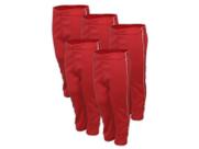 Kit 5 Calça Helanca Juvenil Vermelho