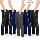 Kit 5 Calças Tactel Masculina Tecido Premium e Costura Reforçada Três Bolsos