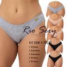kit 5 calcinha algodão conforto básica, uso ou revenda, roupa feminina, adulto, direto da fábrica
