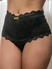 KIT 5 Calcinha Cinta Cós Pala Alta Feminina Reforçada Com Renda KIT 5 Calcinha Cinta Cós Pala Alta Feminina Reforçada Com Renda
