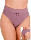 Kit 5 Calcinha Cintura Alta Algodão Cotton com Cós Duplo Lingerie Reforçado Confortável de Fábrica