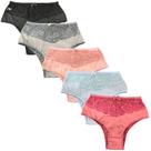 Kit 5 Calcinha Cintura Alta Com Renda Cós Alto Fristyle Microfibra Feminina Adulto