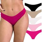 Kit 5 Calcinha de Algodão Feminina Tanga Cotton Conforto Kit 5 Calcinha de Algodão Feminina Tanga Cotton Conforto