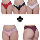 Kit 5 Calcinha de Renda Tanga Bolinha -c4 KIT 5 SUELLEN
