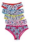Kit 5 Calcinha Infantil Lingerie para menina microfibra com estampas em atacado combo calçolinha