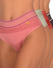 Kit 5 Calcinha Microfibra Cintura Alta Cós Renda Frente Tanga Feminina Lingerie Moda Intima