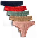 Kit 5 Calcinha Tanga Feminina Microfibra Sem Costura Básica Kit 5 Calcinha Tanga Feminina Microfibra Sem Costura Básica