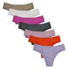 Kit 5 Calcinhas 100% Algodão Lingerie Tanga Cores Lisa