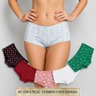 Kit 5 Calcinhas Calesson Femininas em Suede Estampado Shortinho Confortável com Forro 100 Algodão. Kit 5 Calcinhas Calesson Femininas em Suede Estampado Shortinho Confortável com Forro 100 Algodão.
