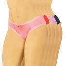 Kit 5 Calcinhas Femininas Microfibra Confortável com Elástico na Cintura e Pernas Detalhes Renda Dia a Dia
