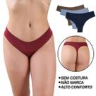 Kit 5 Calcinhas Fio Sem Costura Corte Laser Lingerie Invisível Kit 5 Calcinhas Fio Sem Costura Corte Laser Lingerie Invisível