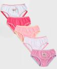 Kit 5 Calcinhas Infantil Stitch Tam 2 a 12 Rosa
