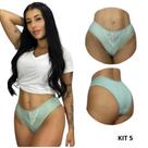 Kit 5 Calcinhas Sexy com Renda Sensual estilo Tanga