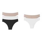 Kit 5 Calcinhas Tanga Cotton Algodão Básica Lisa Kit 5 Calcinhas Tanga Cotton Algodão Básica Lisa