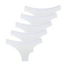 Kit 5 Calcinhas Tanga Try Basics Algodão Cotton Básica Lisa Moda Lingerie Kit 5 Calcinhas Tanga Try Basics Algodão Cotton Básica Lisa Moda Lingerie