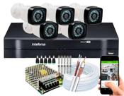 Kit 5 Camera de Segurança Infravermelho Dvr Intelbras 8ch mhdx full hd S/hd