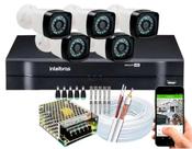 Kit 5 Camera de Segurança Infravermelho Dvr Intelbras 8ch mhdx full hd S/hd