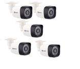 Kit 5 Câmeras Bullet Full Hd 1080p 2Mp Lente 2,8mm