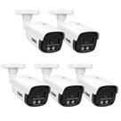 Kit 5 cameras externa/interna 20m 4x1 star plus imagens noturnas coloridas 2,8mm