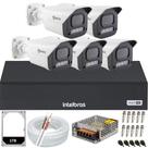 Kit 5 Câmeras Full Color C/Áudio Dvr Intelbras 8 canais 1TB