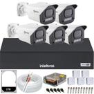 Kit 5 Câmeras Full Color C/Áudio Dvr Intelbras 8 canais 1TB