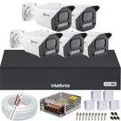 Kit 5 Câmeras Full Color C/Áudio Dvr Intelbras 8 canais S/HD