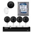 Kit 5 Câmeras IMX Full Hd Wifi Com Hd 250gb E Nvd 1408