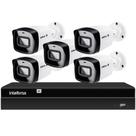 Kit 5 Câmeras Ip Vipc Nvr Intelbras Nvd 1408P Poe S/HD