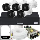 Kit 5 Câmeras Multi Hd 1120b Dvr Intelbras 8 Canais C/ Hd