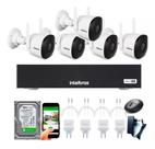 Kit 5 Câmeras Para Escritório Wifi Fullhd Intelbras C Áudio