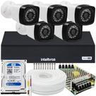 Kit 5 cameras seguranca 2 mp Full HD dvr Intelbras 1008 500gb