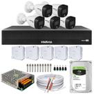 Kit 5 Câmeras Segurança Intelbras Full Color Dvr 8 Ch Hd 1tb