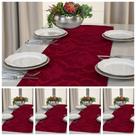 Kit 5 Caminho Trilho De Mesa Decorativo Jacquard 1,40m X 0,40m
