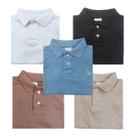 KIT 5 Camisa Básica Polo Infantil manga curta
