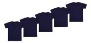 Kit 5 Camiseta Básica Masculina Atacado Lisas