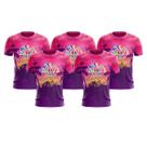 Kit 5 Camisetas Abada Carnaval 2026 Manga Curta -