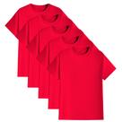 Kit 5 Camisetas Algodão Peruano Huxter Vermelho Kit 5 Camisetas Algodão Peruano Huxter Vermelho