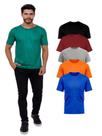 Kit 5 Camisetas Básica Malha Fria 100% Poliéster - Sortidas