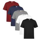 Kit 5 Camisetas Básicas Masculina 100% Poliéster Cores Sortidas Kit 5 Camisetas Básicas Masculina 100% Poliéster Cores Sortidas
