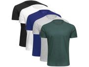 Kit 5 Camisetas Básicos Masculina Kit 5 Camisetas Básicos Masculina