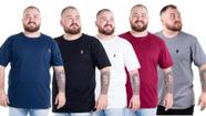 Kit 5 Camisetas Camisas Blusas Plus Size G1 G2 G3