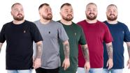 Kit 5 Camisetas Camisas Blusas Plus Size G1 G2 G3 Kit 5 Camisetas Camisas Blusas Plus Size G1 G2 G3