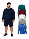 Kit 5 Camisetas Com Proteção UV FPS50 Manga Longa Plus Size Kit 5 Camisetas Com Proteção UV FPS50 Manga Longa Plus Size