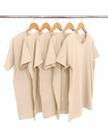 KIT 5 Camisetas de Algodão Premium Areia
