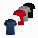 Kit 5 Camisetas DryFit Masculina Lisa Academia Corrida Casual Esportes Confortável Sortido