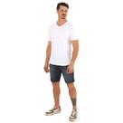 kit 5 camisetas gola V Masculina Camisa Branca 100% algodão